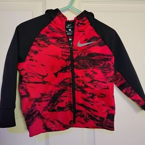 Nike Kids Red and Black Jacket